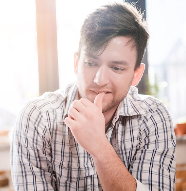 thoughtful young man